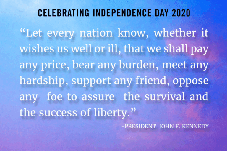 Celebrating our independence.